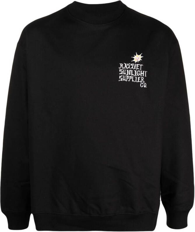 RASSVET Sweater met logoprint Zwart