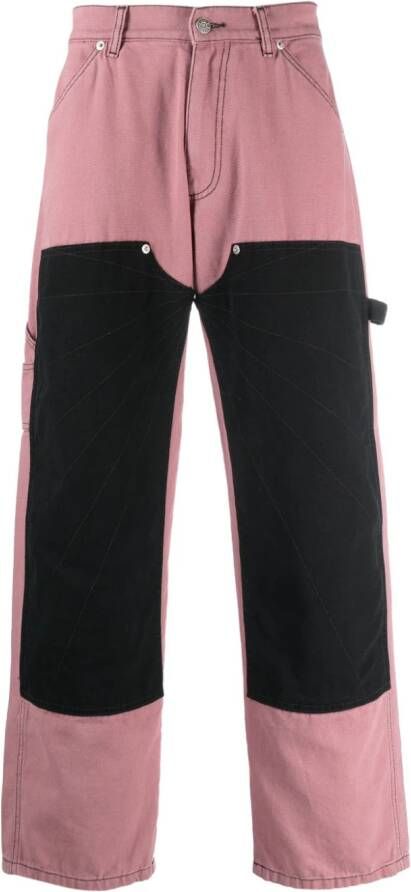 RASSVET Jeans met knievlakken Roze