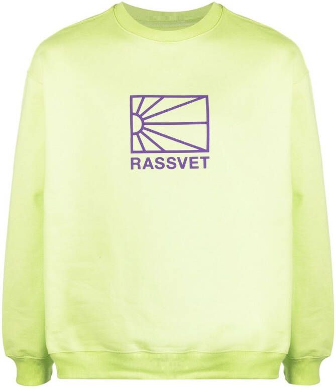 RASSVET Sweater met logo Groen