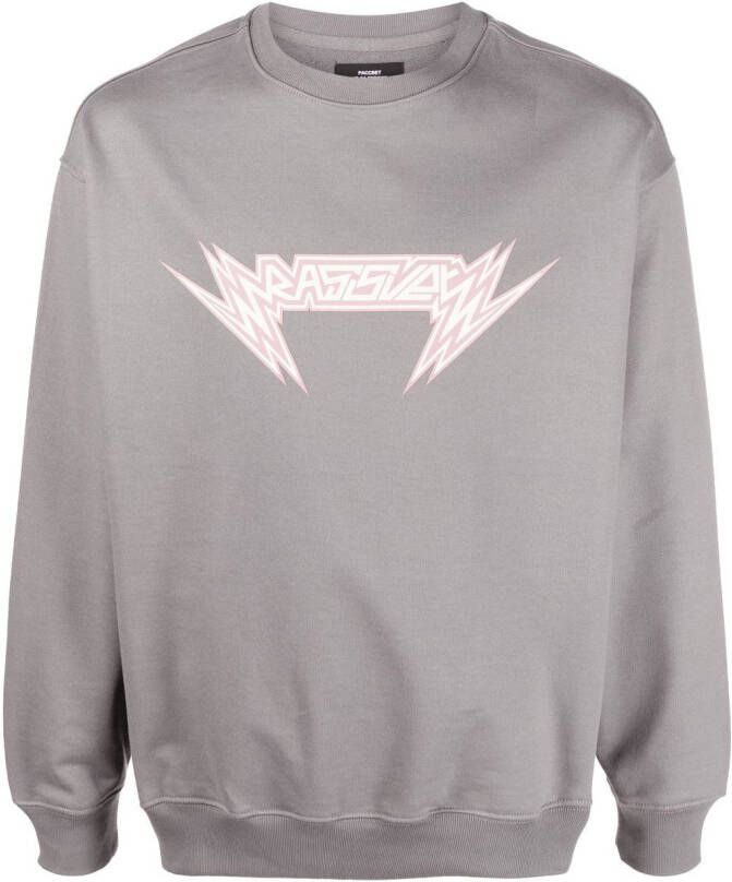 RASSVET Sweater met logoprint Grijs