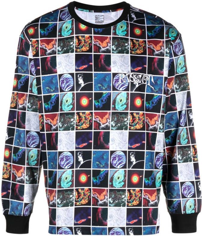 RASSVET Sweater met print Zwart