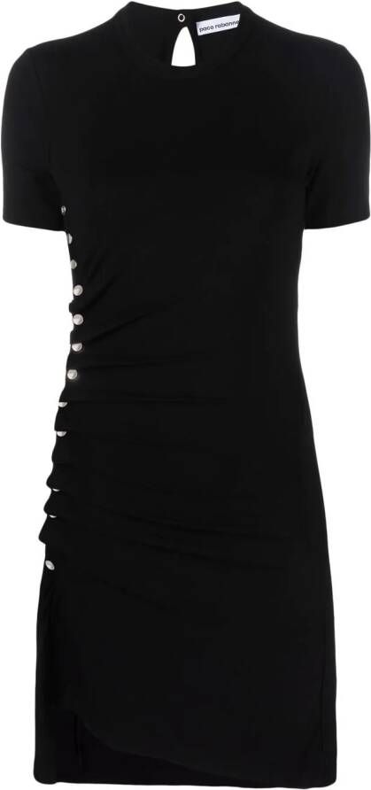 Rabanne Asymmetrische jurk Zwart