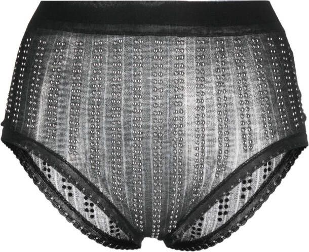 Rabanne High waist slip Zwart