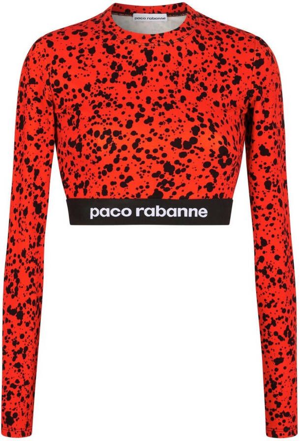 Rabanne Cropped top Rood