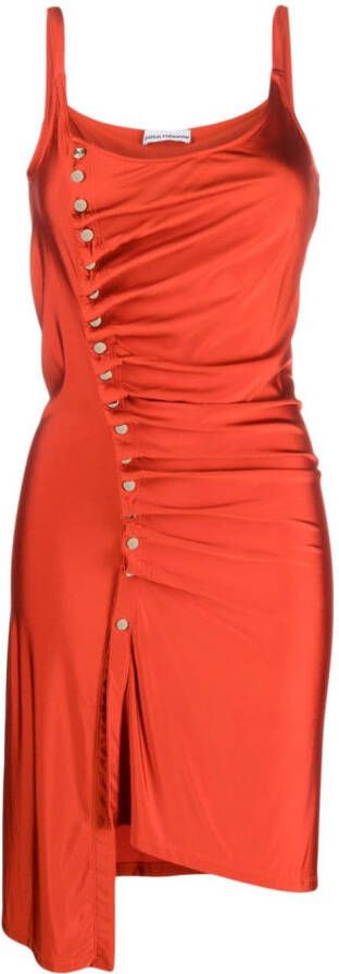 Rabanne Mouwloze jurk Oranje