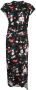 Rabanne Maxi-jurk met bloemenprint Zwart - Thumbnail 1