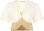 Rabanne Gesmockte rok Beige - Thumbnail 1