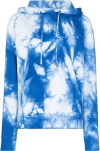 Paco Rabanne Hoodie met tie-dye print Blauw