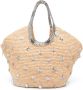 Rabanne Grote bucket-tas Beige - Thumbnail 1