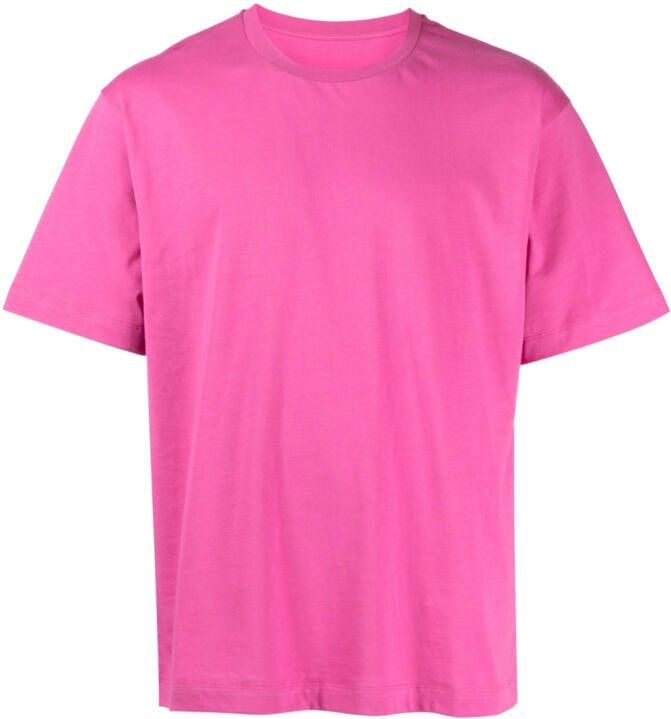 Rabanne T-shirt met logoprint Roze