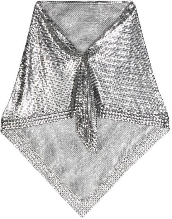 Rabanne Metallic sjaal Zilver