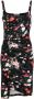 Rabanne Mini-jurk met bloemenprint Zwart - Thumbnail 1