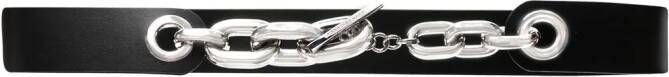 Rabanne Riem met logo Zwart