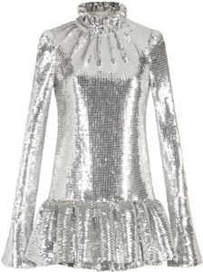 Paco Rabanne Mini-jurk met pailletten Zilver