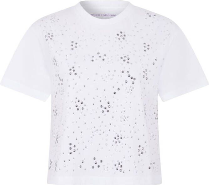 Paco Rabanne T-shirt met ronde hals Wit