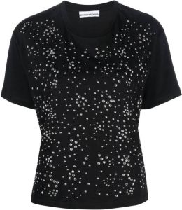 Paco Rabanne T-shirt met studs Zwart