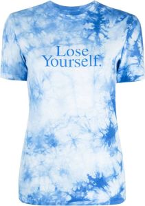 Paco Rabanne T-shirt met tie-dye print Blauw