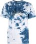 Rabanne T-shirt met tie-dye print Blauw - Thumbnail 1