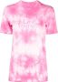 Rabanne T-shirt met tie-dye print Roze - Thumbnail 1