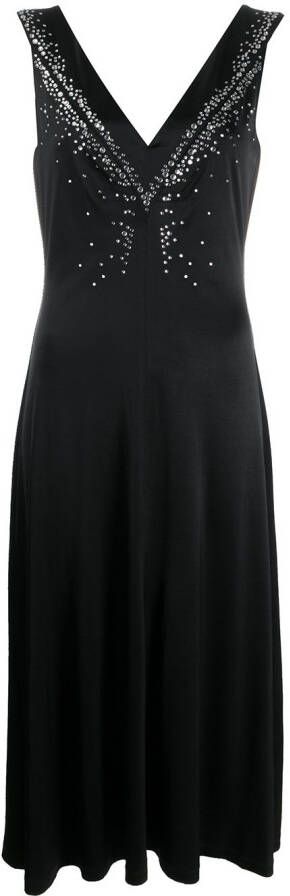 Rabanne Verfraaide jurk Zwart