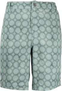 PAIGE Bermuda shorts met print Groen