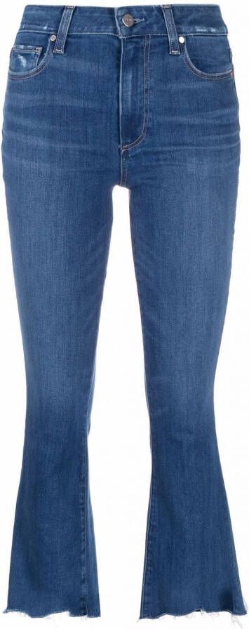 PAIGE Cropped jeans Blauw