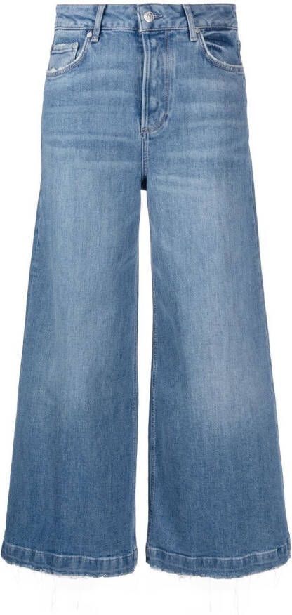 PAIGE Frankie jeans met wijde pijpen Blauw