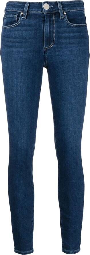 PAIGE High waist jeans Blauw