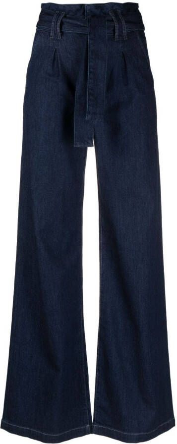 PAIGE Jeans met wijde pijpen Blauw