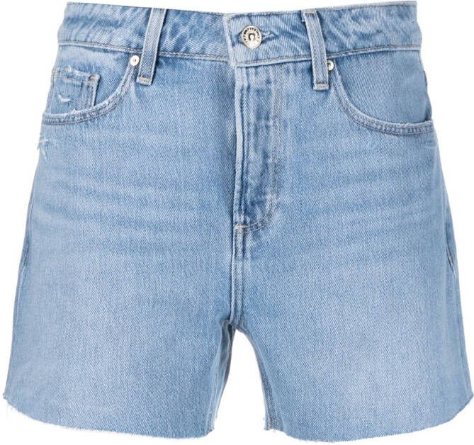 PAIGE Shorts met logopatch Blauw