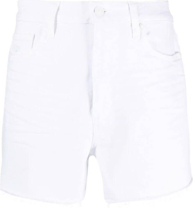 PAIGE Shorts met logopatch Wit