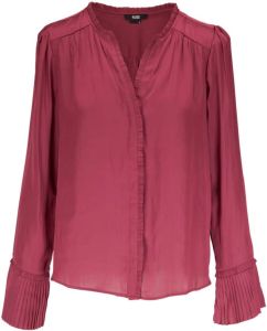 PAIGE Blouse met ruches Rood