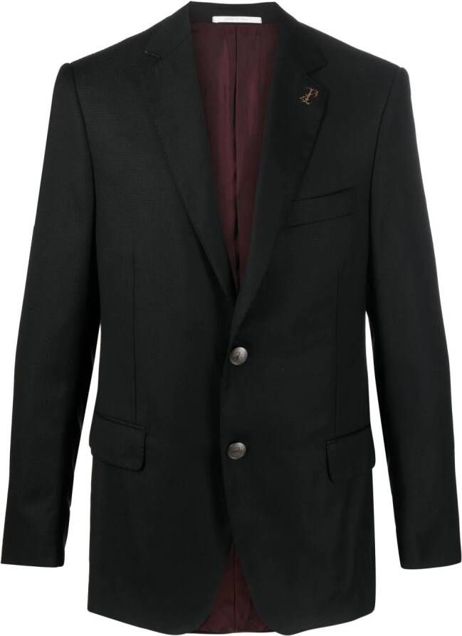 Pal Zileri Blazer met enkele rij knopen Zwart