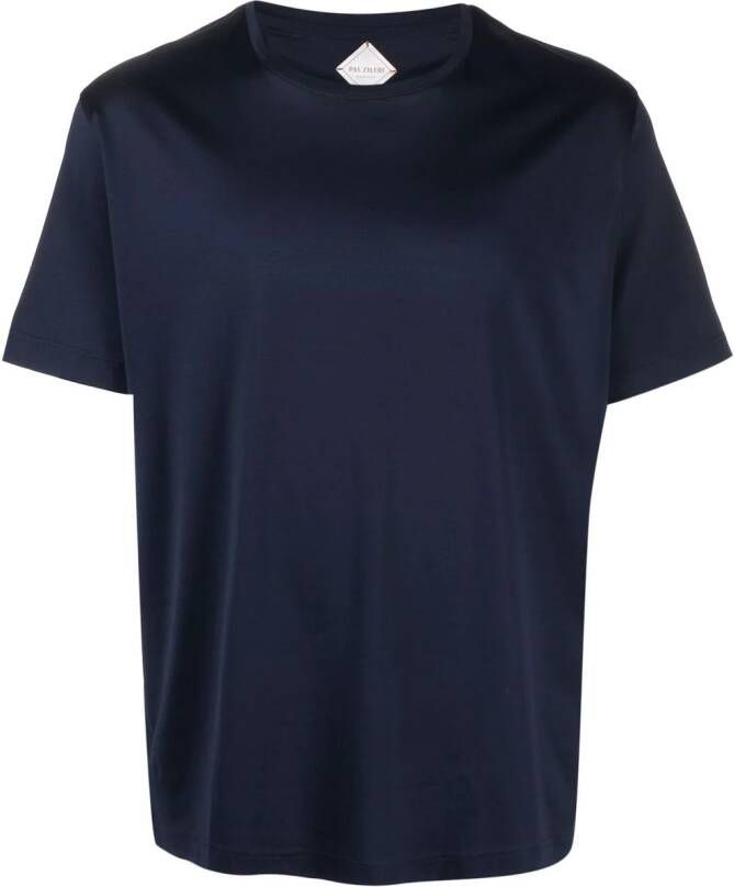 Pal Zileri Effen T-shirt Blauw