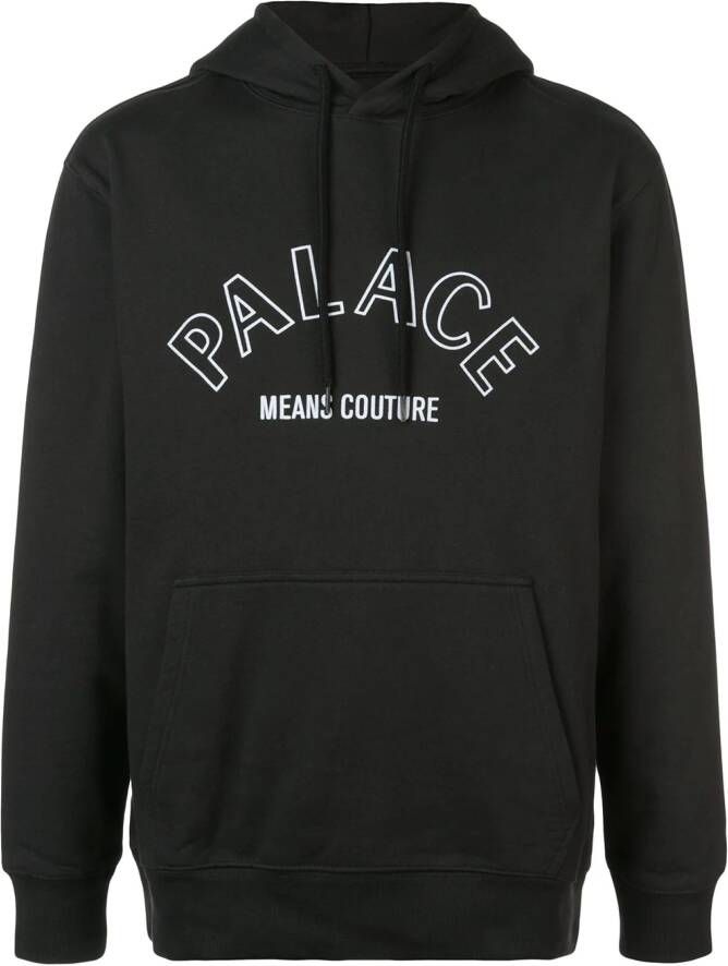 Palace hoodie met logoprint Zwart
