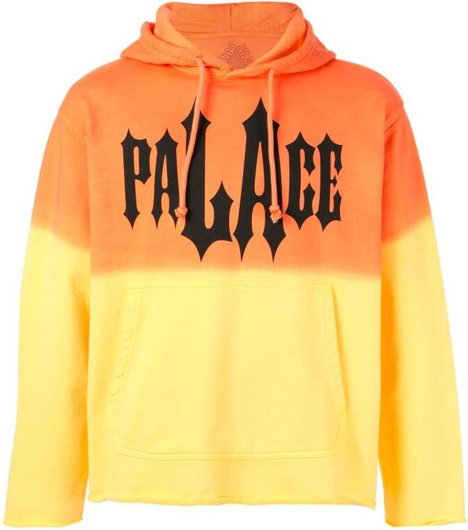 Palace Hoodie met print Oranje