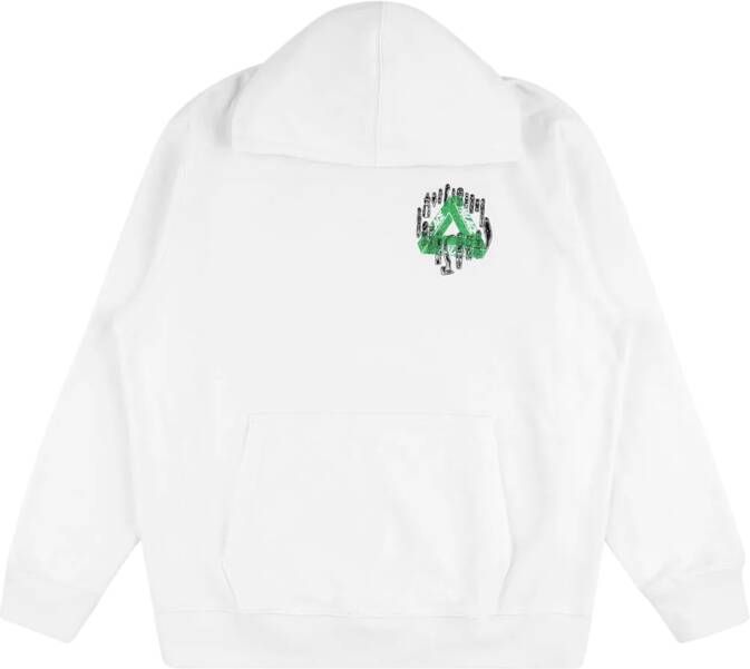 Palace Jheeze logo-print hoodie Wit