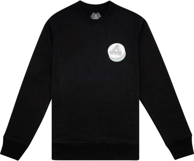 Palace Sweater met ronde hals Zwart