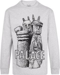 Palace T-shirt met logo Grijs