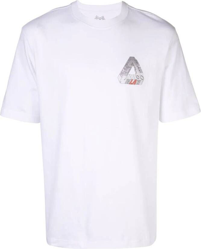 Palace T-shirt met logo Wit