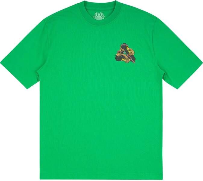 Palace T-shirt met mesh Groen
