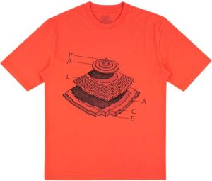 Palace T-shirt met print Rood