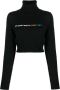 Palm Angels Cropped trui Zwart - Thumbnail 1