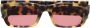Palm Angels Eyewear Angel zonnebril met rechthoekig montuur Bruin - Thumbnail 1
