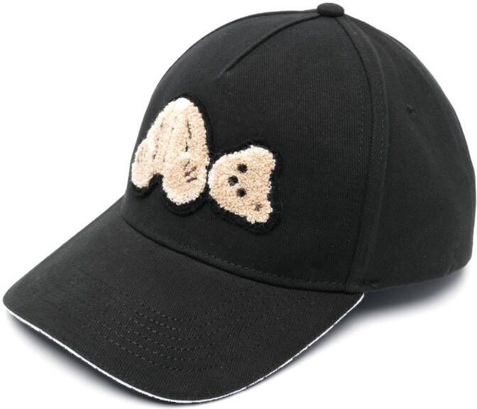 Palm Angels Honkbalpet met patch Zwart