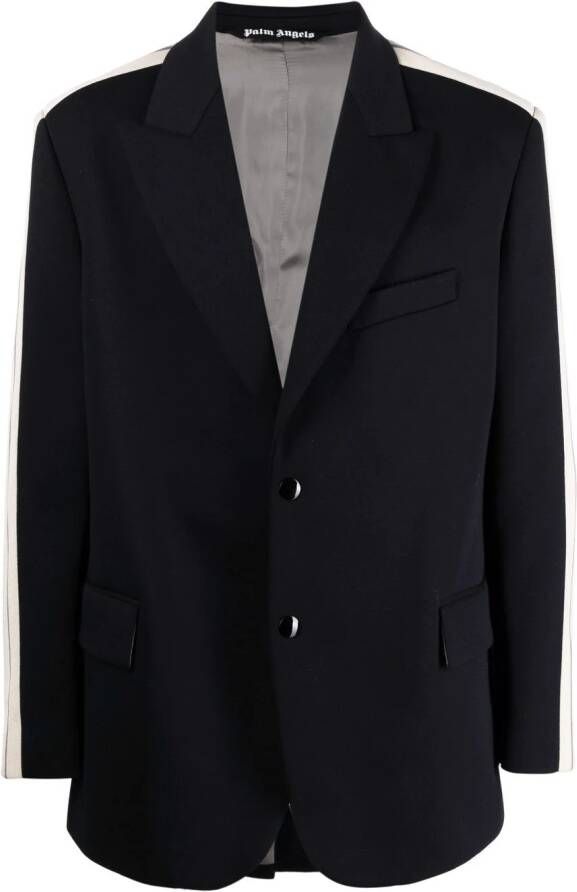 Palm Angels Blazer met zijstreep Blauw