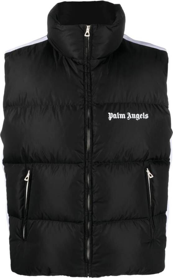 Palm Angels Klassieke Track Down Vest Black Heren