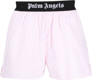 Palm Angels Boxershorts met logoband Roze