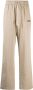 Palm Angels Broek met zijstreep Beige - Thumbnail 1