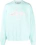Palm Angels Sweater met borduurwerk Blauw - Thumbnail 1